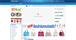 Desktop Screenshot of fashionstadt.com