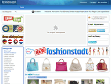 Tablet Screenshot of fashionstadt.com